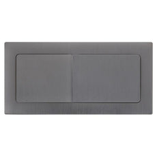 Turner Hastings Rectangle Brushed Gunmetal Flush Button