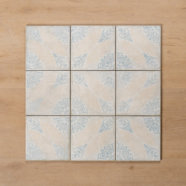 Valencia Classic Decor Matt P4 Cushioned Edge Porcelain Tile 150x150mm