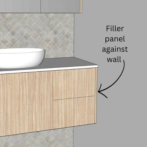 Timberline Vanity Filler Panel - Right