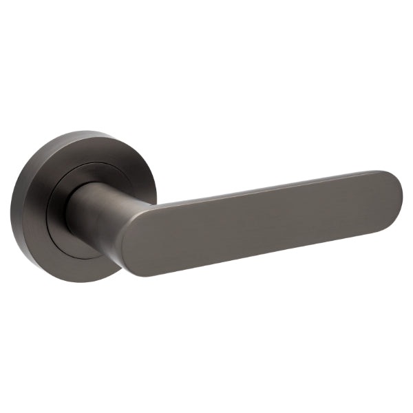 Duke Privacy Set Zanda Duke Privacy Door Handle Set Graphite Nickel Online at The Blue Space