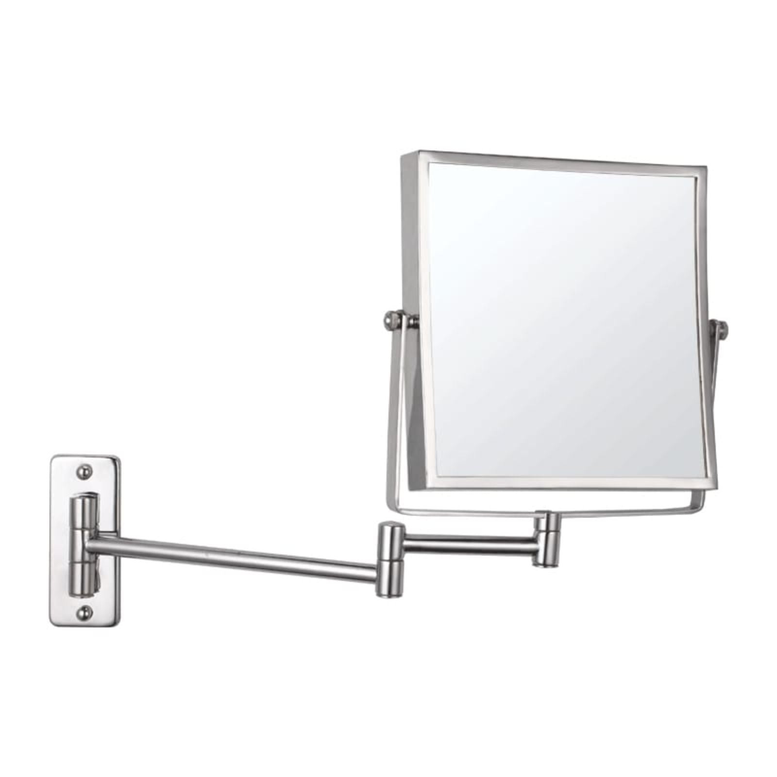 Thermogroup Ablaze 1 & 5x Magnification Wall Mounted Shaving Mirror - Chrome, 200 x 200mm S15SM - The Blue Space