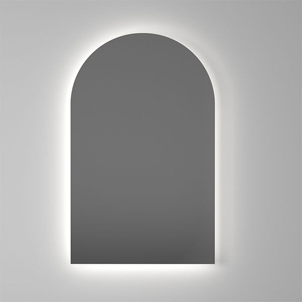 Thermogroup Ablaze Backlit Arch Shape Mirror with Cool Light 500x800x45mm 47Watts - Includes Mirror Demister - Online at The Blue Space