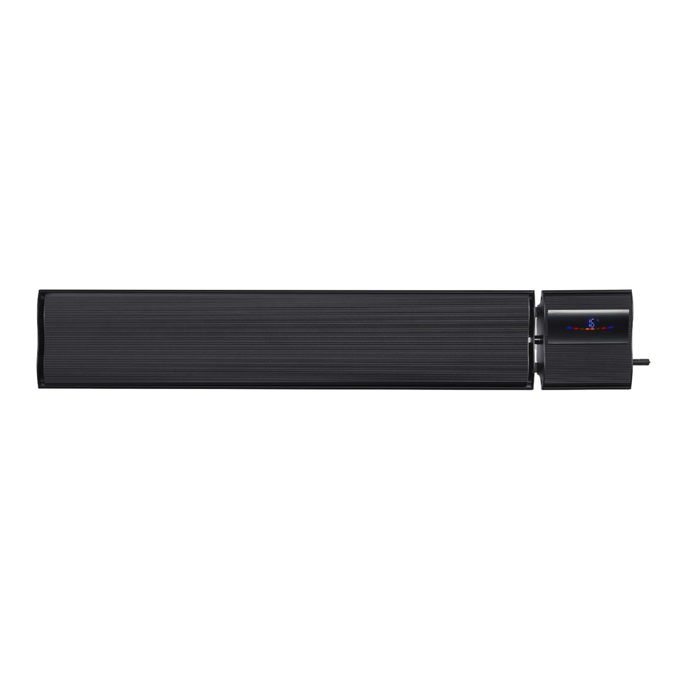 Thermogroup Lotus 1200W Wall Mounted Outdoor Heater with Remote & Wi-Fi 940x150x215mm - Black
