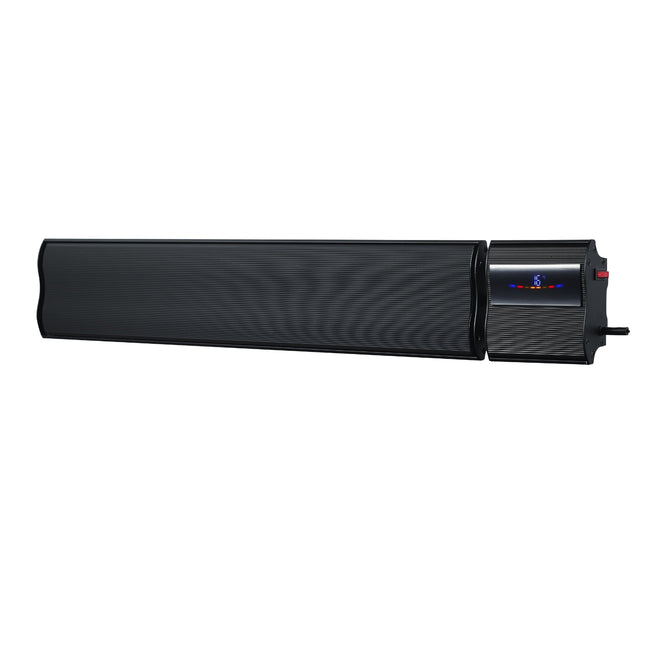 Thermogroup Lotus 1800W Wall Mounted Outdoor Heater with Remote & Wi-Fi 1240x150x215mm - Black LO1800WB - The Blue Space