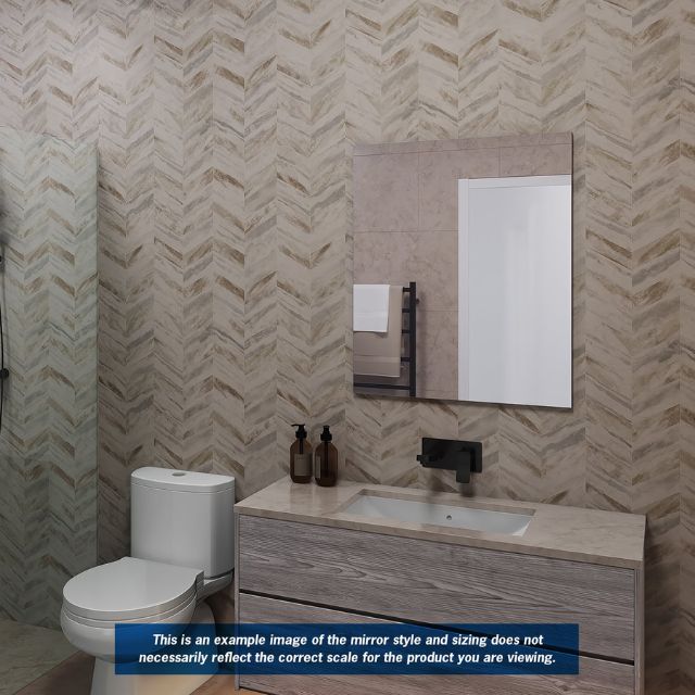 Thermogroup Rectangle Polished Edge Mirror 1200x800mm