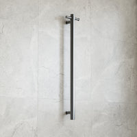 Thermogroup Single Bar Heated Towel Rail Gunmetal  | The Blue Space