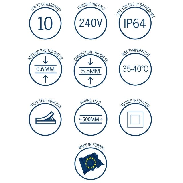 Features Thermogroup Thermomirror Demister Pad 280x410mm TM2841 - The Blue Space
