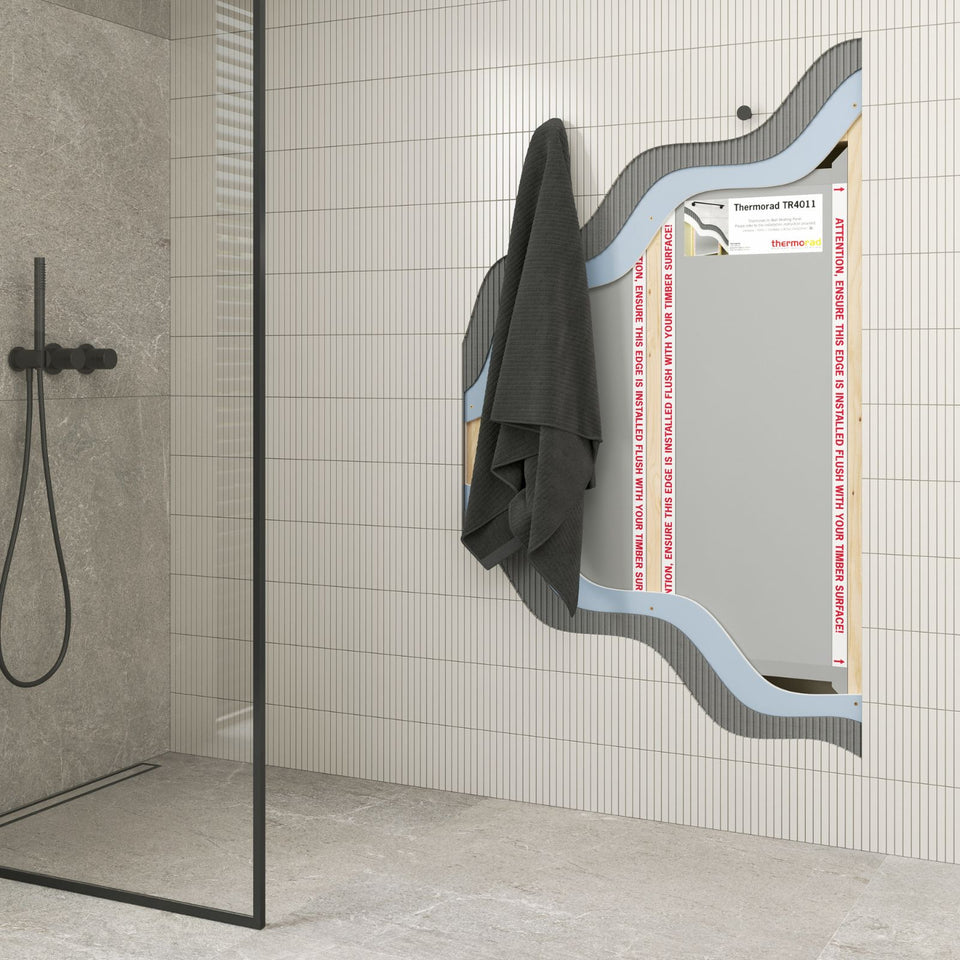 Thermogroup Thermorad Heated In-Wall Panel Towel Dryer Large