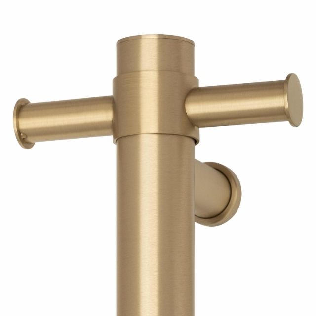 Thermogroup Thermorail 240 Volt Single Heated Towel Rail - Brushed Brass