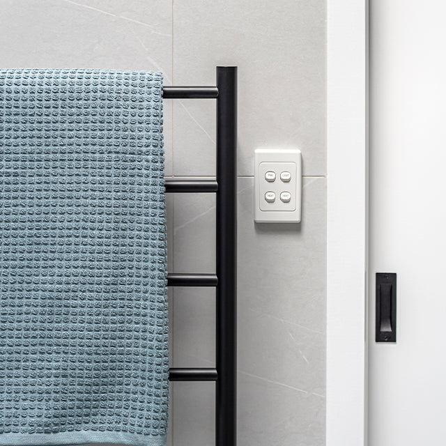 Lifestyle Thermorail Non Heated Round 5 Bar 630x800 - Black - The Blue Space