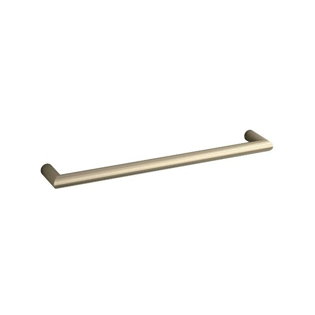 Thermogroup Thermorail Round Single Rail 632x32x100mm 18Watts - Brushed Brass - Includes Transformer