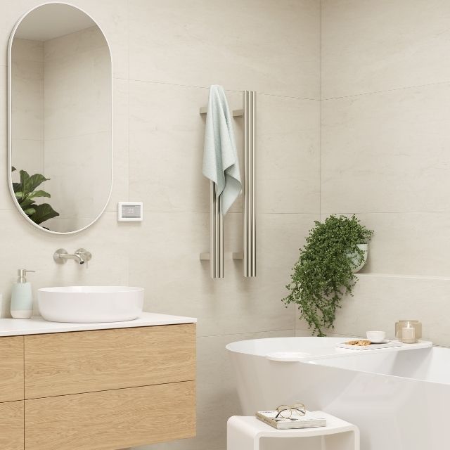 Lifestyle Thermogroup Thermorail Round/Triple Tube 12Volt Vertical Bar 900x75x100mm 27Watts VW900 - The Blue Space