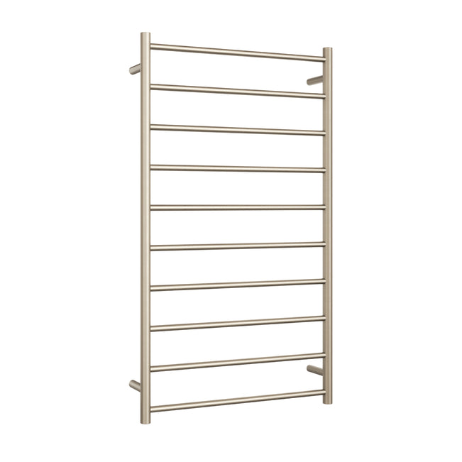 Thermogroup Thermorail Straight/Round 700x1200x122mm 128Watts 10 Bars - Brushed Nickel SR69MBN - The Blue Space