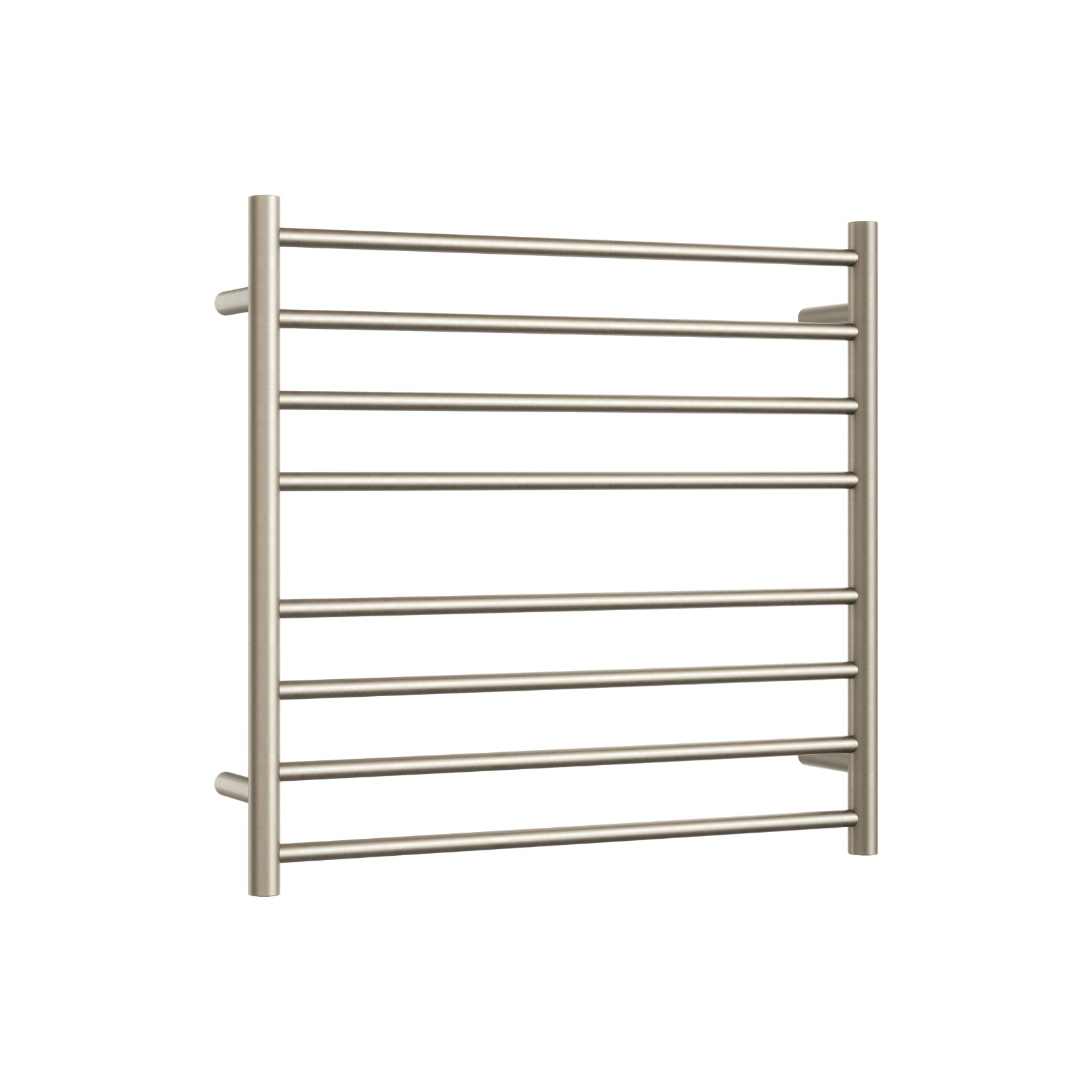 Thermogroup Thermorail Straight/Round 750x700x122mm 104Watts 8 Bars - Brushed Nickel SR33MBN - The Blue Space