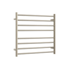 Thermogroup Thermorail Straight/Round 750x700x122mm 104Watts 8 Bars - Brushed Nickel SR33MBN - The Blue Space