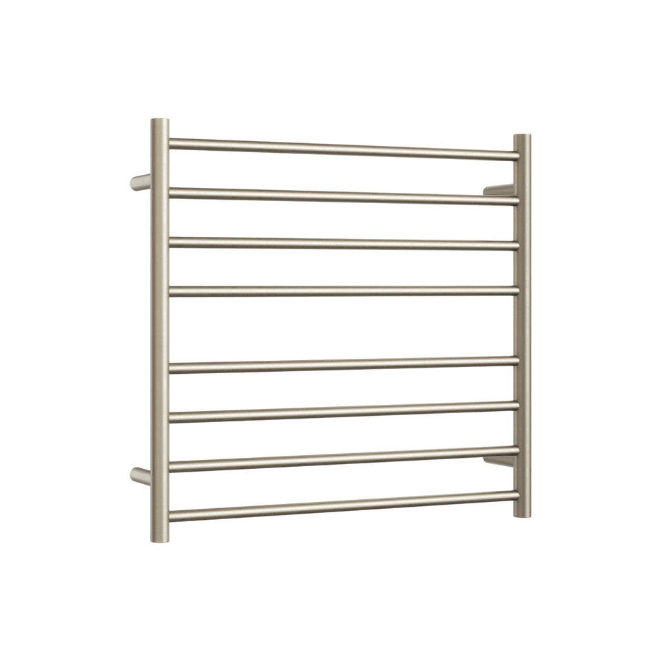 Thermogroup Thermorail Straight/Round 750x700mm 8 Bars - Brushed Nickel