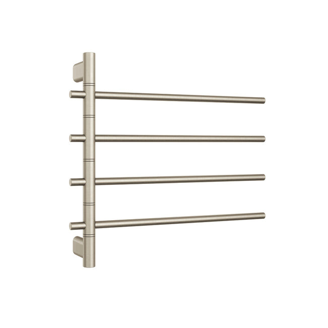 Thermogroup Thermorail Swivel Straight/Round 595x540x104mm 40Watts 4Bars - Brushed Nickel SV41BN - The Blue Space