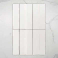 Thredbo Satin White Tile 75x300mm Online at The Blue Space