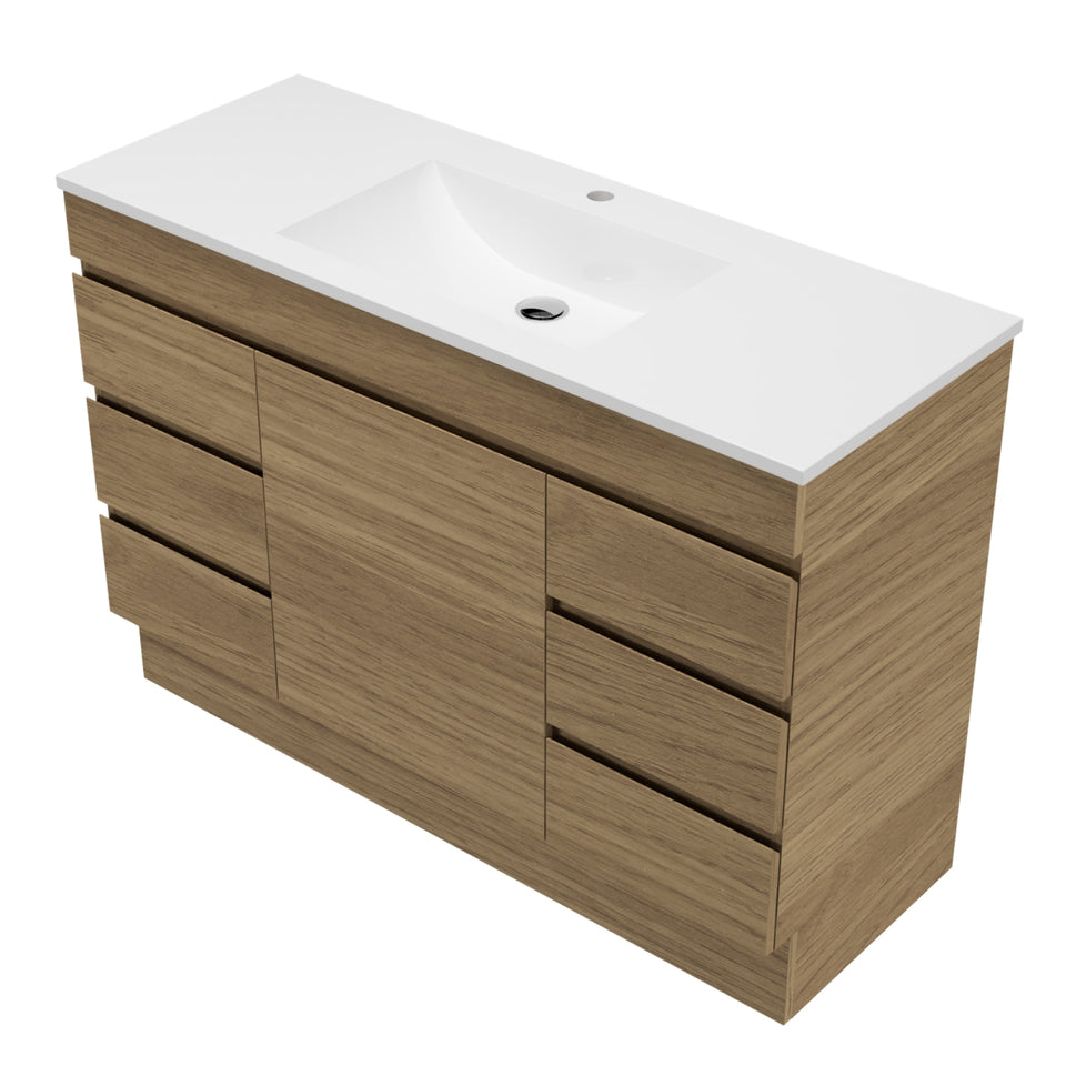 Timberline Bargo Floor Standing Vanity with Regal Mineral Composite Top