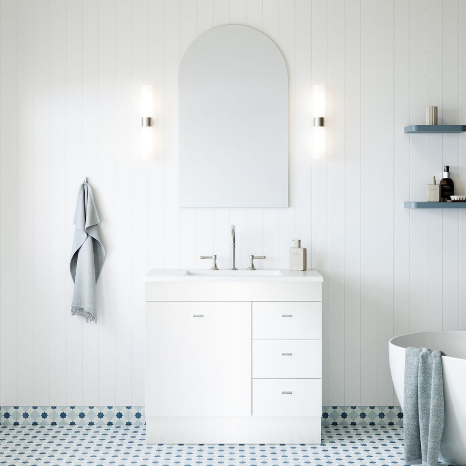 Timberline Bargo Floor Standing Vanity with Regal Mineral Composite Top