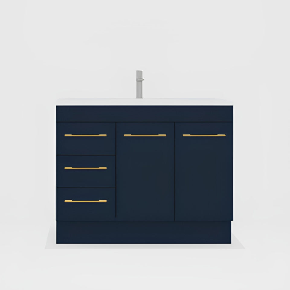 Timberline Bargo Floor Standing Vanity with Regal Mineral Composite Top