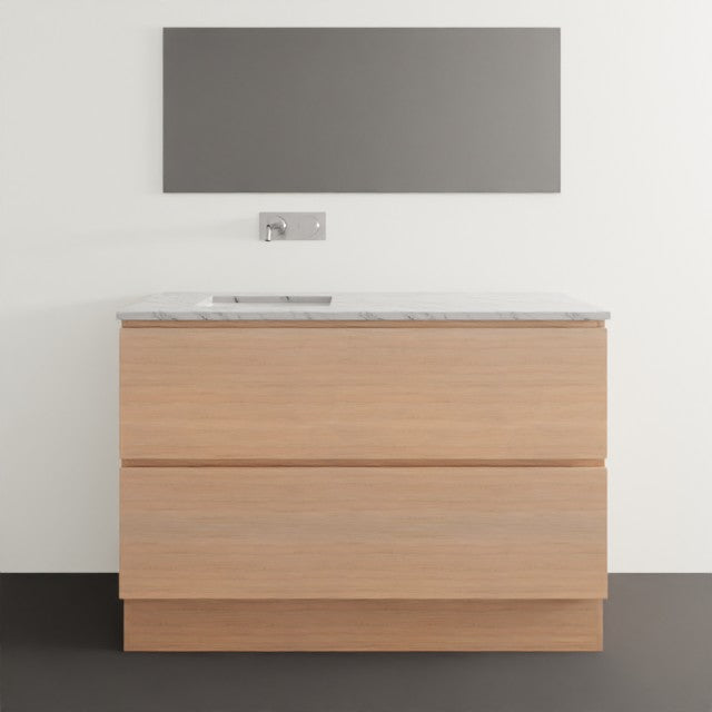 Timberline Billie Floor Standing Ensuite Vanity with SilkSurface Top and Under Counter Basin - 1200mm Left Bowl BIL-V-1200-L-SSU-F | The Blue Space