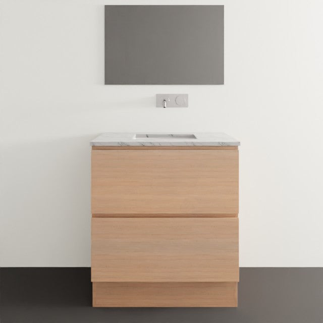 Timberline Billie Floor Standing Ensuite Vanity with SilkSurface Top and Under Counter Basin - 750mm Centre Bowl BIL-V-750-C-SSU-F | The Blue Space