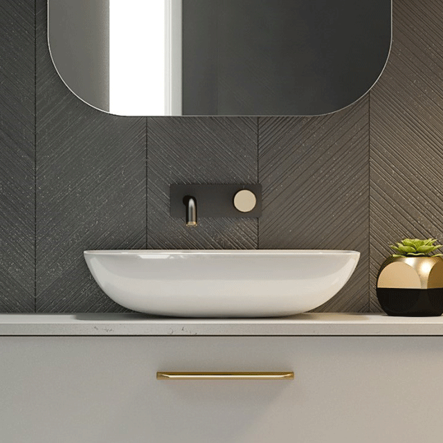 Timberline Bloom Above Counter Basin White