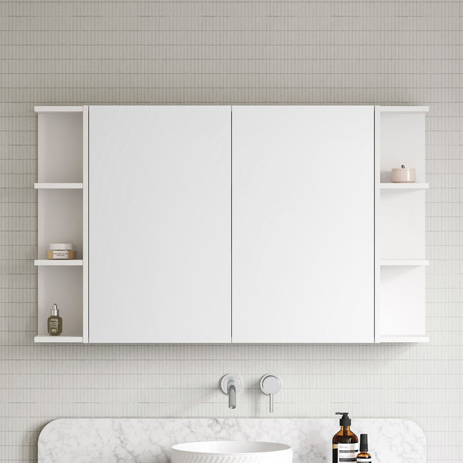 Timberline Boston Shaving Cabinet 1500mm 3 Doors Dark Grey Satin Cabinet Finish BOS-SC-1500-3-G | The Blue Space