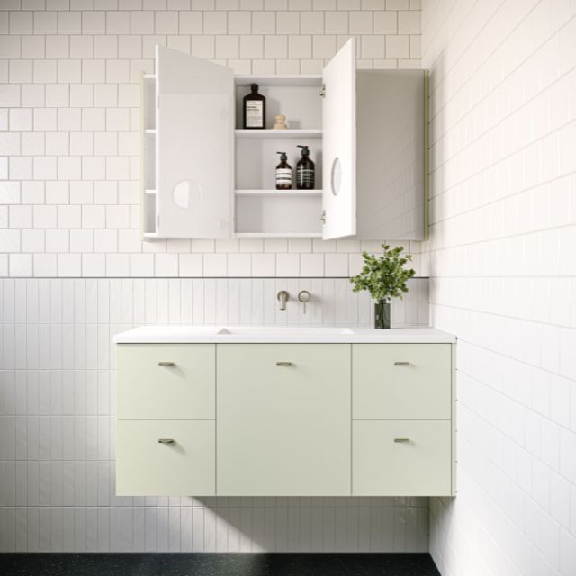Timberline Carlo Wall Hung Vanity with Regal Basin Top