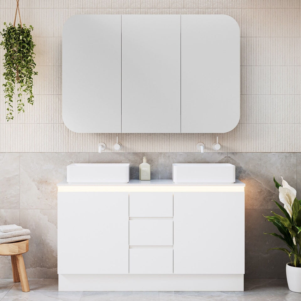 Timberline Dakota Floor Standing Vanity with SilkSurface Top and Above Counter Basin