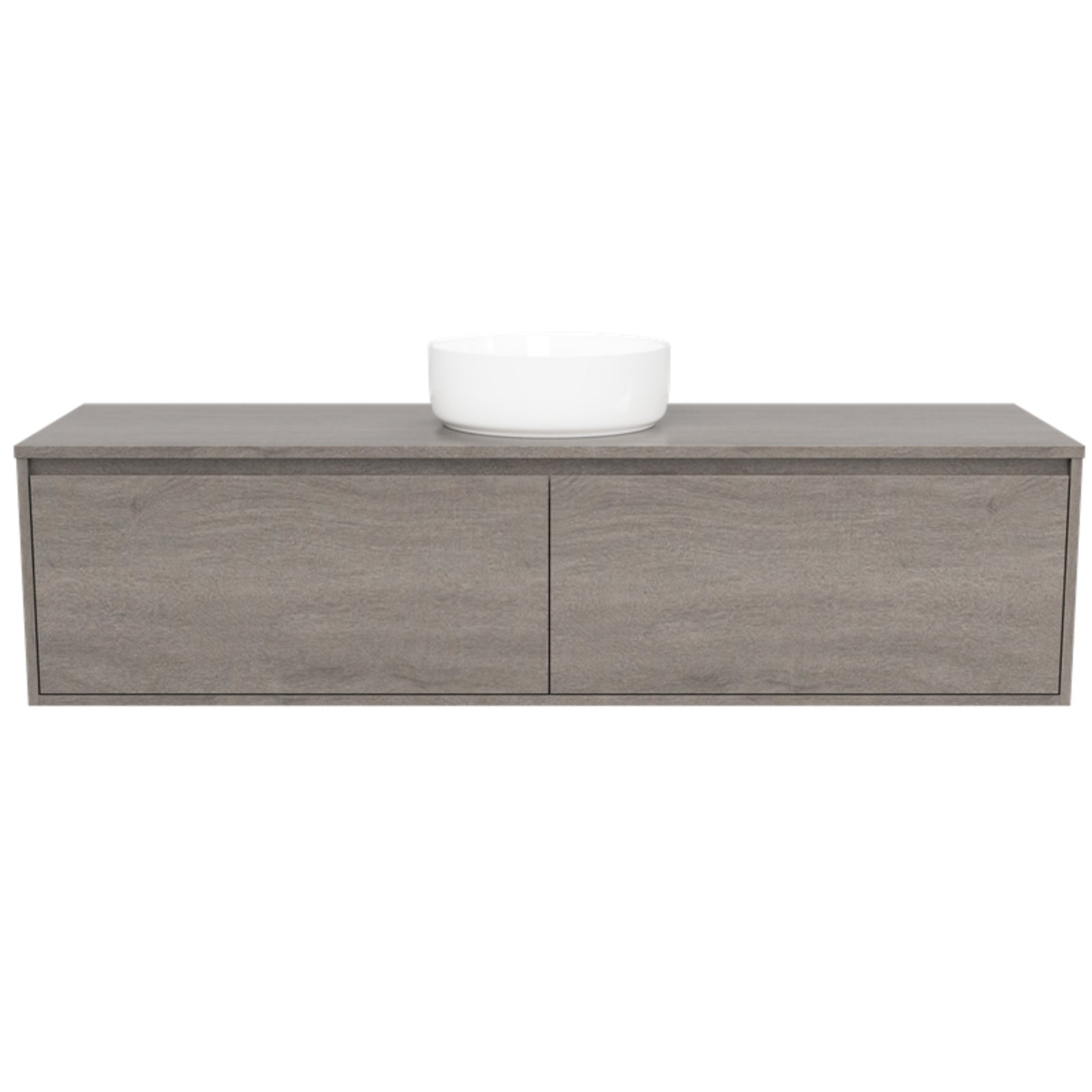 Timberline Delaware Wall Hung Vanity - 1500mm Single Bowl DEL-V-1500-C-LMA-W | The Blue Space