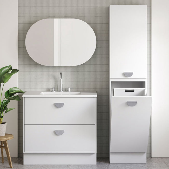 Lifestyle Timberline Grange Floor Standing Vanity with Regal Mineral Composite Top GRA-V-900-C-REG-F - The Blue Space