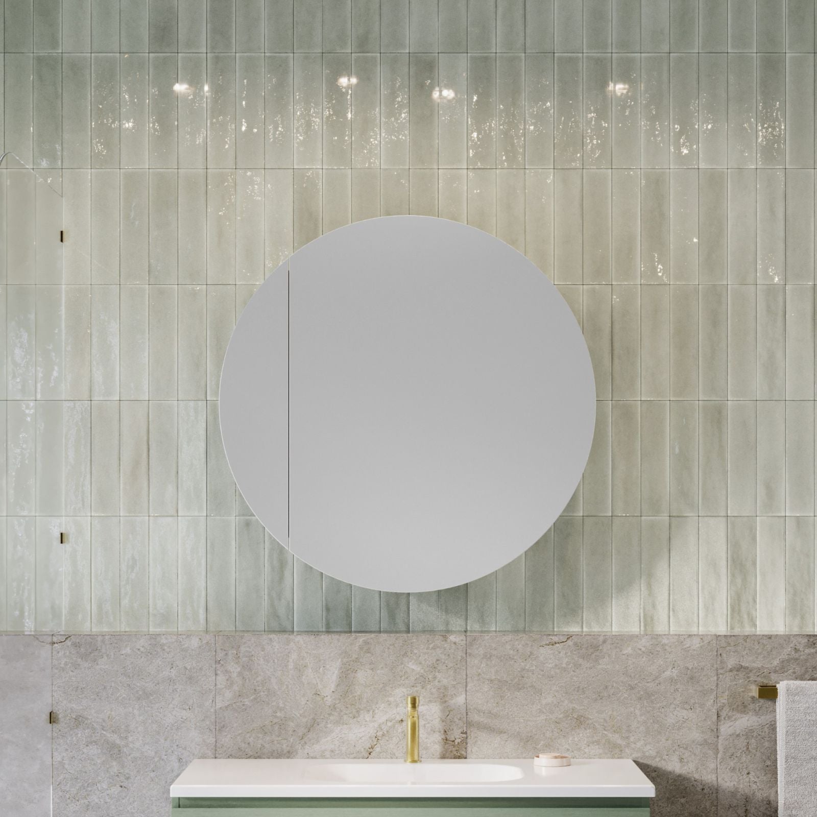 Timberline Havana Shaving Cabinet HAV-SC-900-S-G - The Blue Space