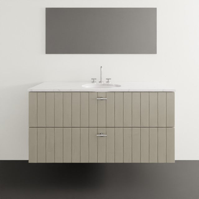 Timberline Henley Vertical Wall Hung Vanity With Under Counter Basin - 1200mm Single Basin HEN-V-1200-C-SSU-W-VER | The Blue Space