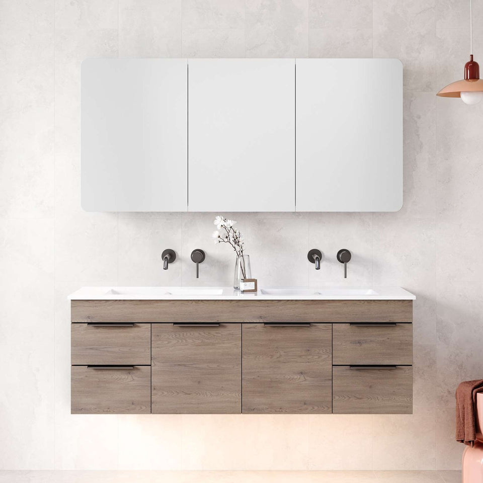 Timberline Indiana Wall Hung Vanity with Alpha Ceramic Top