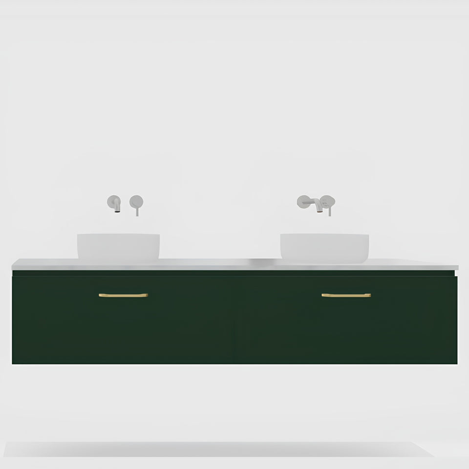 Timberline Kingsley Kent Wall Hung Vanity with SilkSurface Top and Above Counter Basin