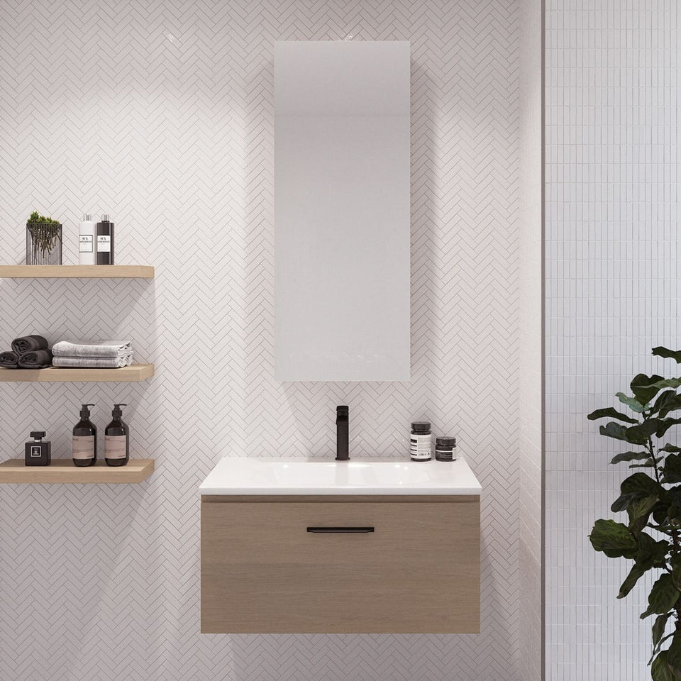 Timberline Kingsley Wall Hung Vanity with Stadium Mineral Composite Top