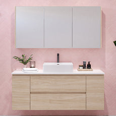 Timberline Marshall Wall Hung Vanity with Silk Surface Top and Basin MAR-V-1500-C-SSA-W - The Blue Space
