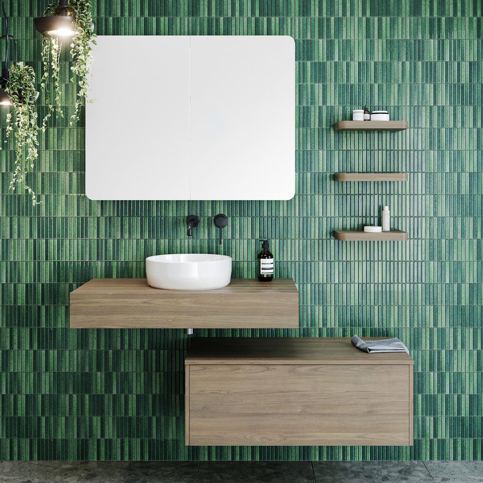 Timberline Milan Wall Hung Vanity with Above Counter Basin