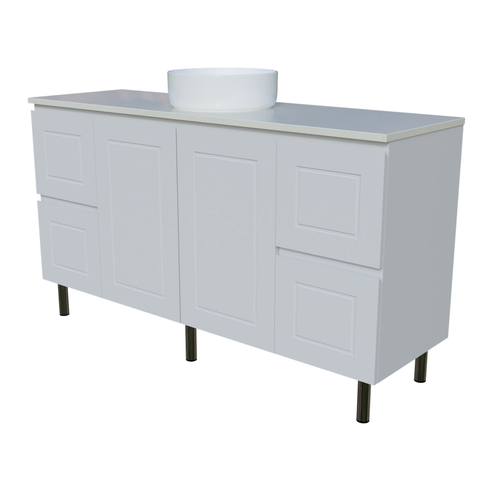 Timberline Nevada Classic On Legs Vanity with SilkSurface Top and Above Counter Basin