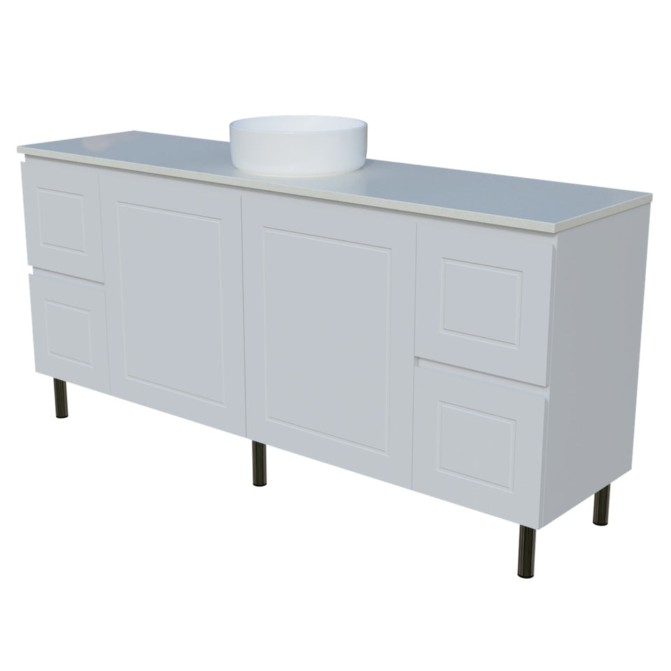 Timberline Nevada Classic On Legs Vanity with SilkSurface Top and Above Counter Basin