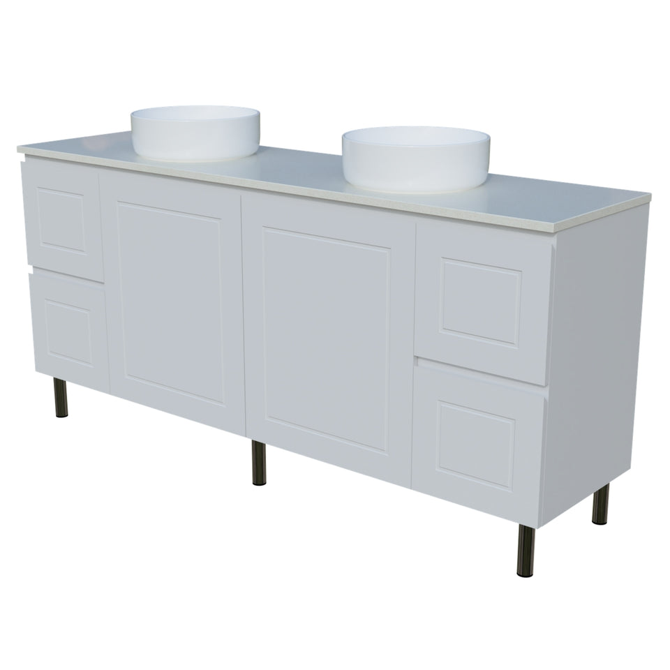 Timberline Nevada Classic On Legs Vanity with SilkSurface Top and Above Counter Basin
