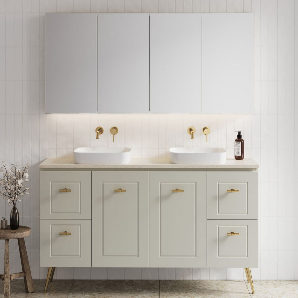 Timberline Nevada Classic On Legs Vanity with SilkSurface Top and Above Counter Basin
