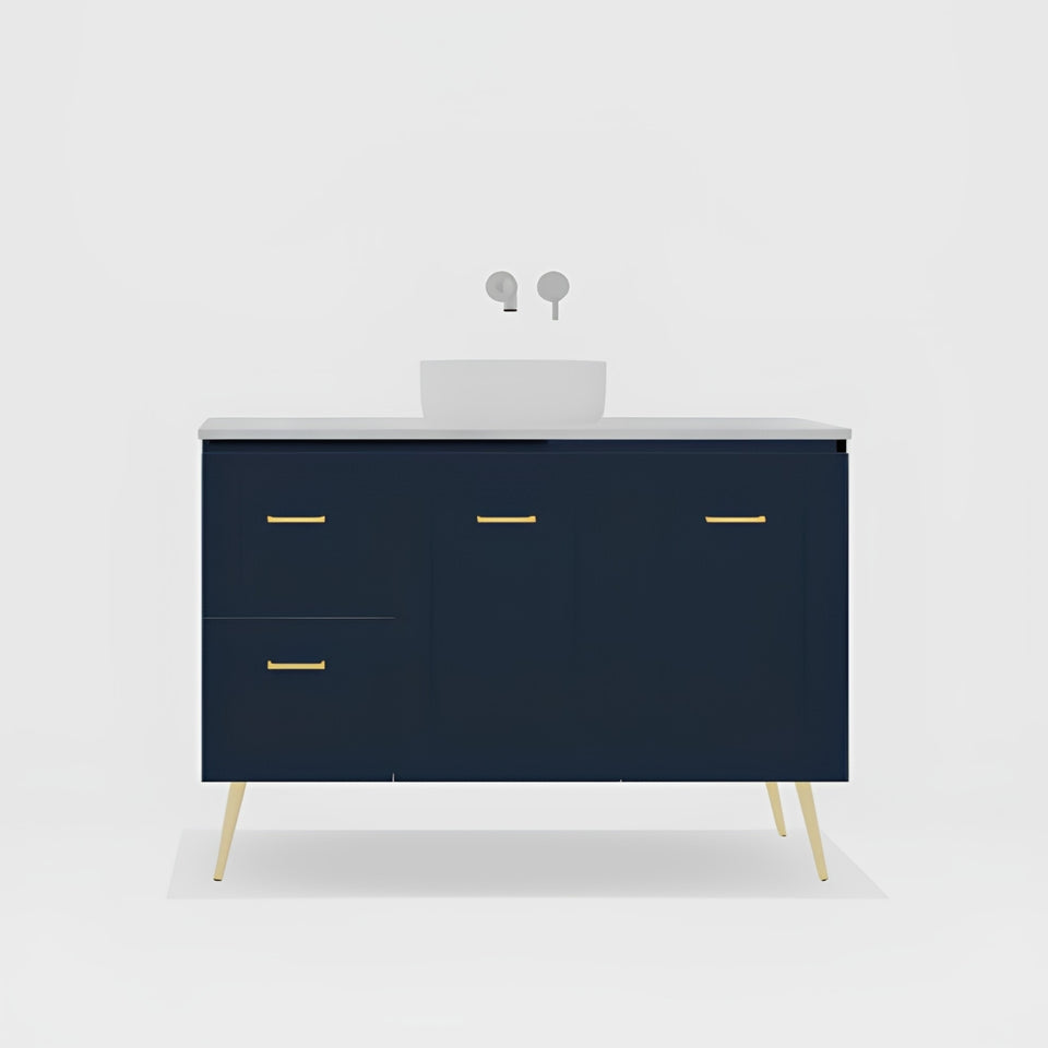 Timberline Nevada Classic On Legs Vanity with SilkSurface Top and Above Counter Basin