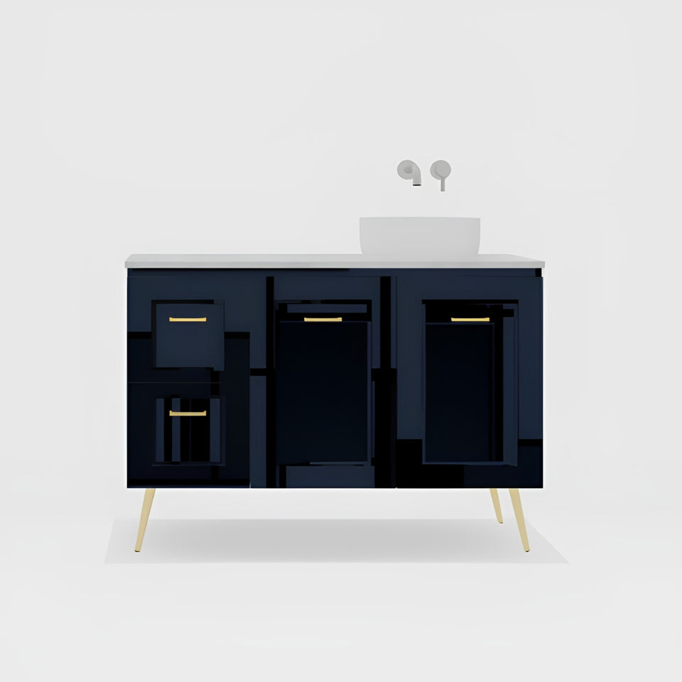 Timberline Nevada Classic On Legs Vanity with SilkSurface Top and Above Counter Basin