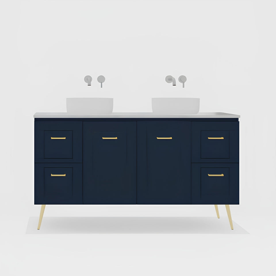 Timberline Nevada Classic On Legs Vanity with SilkSurface Top and Above Counter Basin