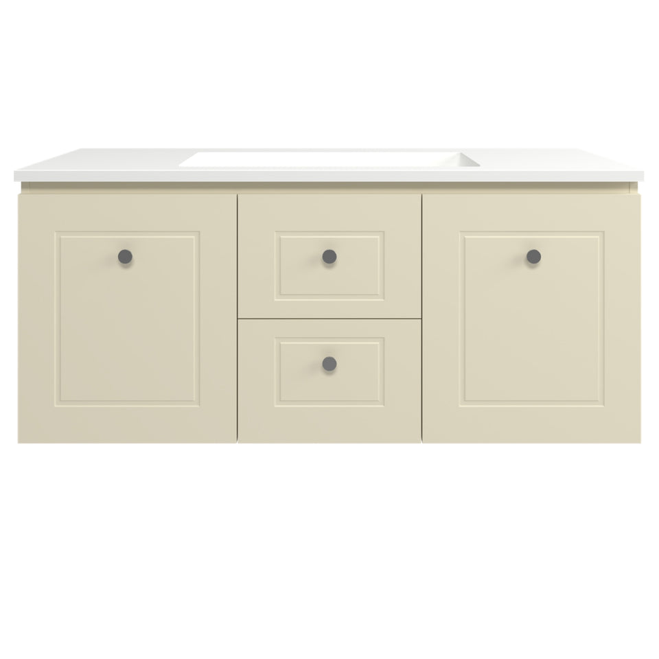 Timberline Nevada Classic Wall Hung Vanity with Vogue Mineral Composite Top