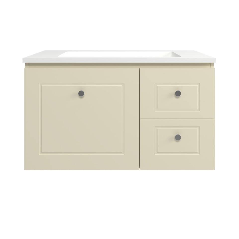 Timberline Nevada Classic Wall Hung Vanity with Vogue Mineral Composite Top