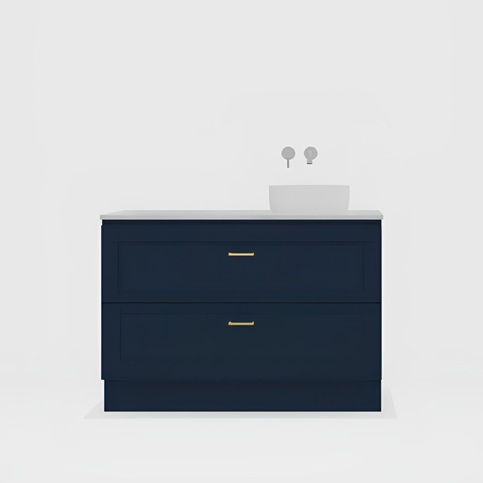 Timberline Nevada Plus Classic Floor Standing Vanity with SilkSurface Top and Above Counter Basin